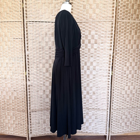 EUC Suzi Chin little black cocktail dress 14W - Picture 5 of 12